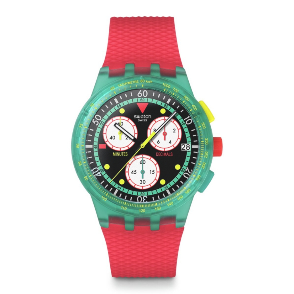 Swatch นาฬิกาผู้ชาย SWATCH NEON EMERALD CHRONO รุ่น SUSG409