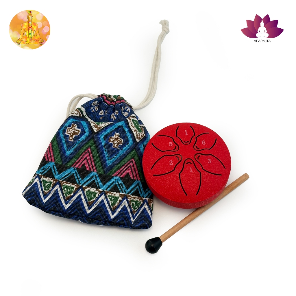 กลองลิ้นเหล็ก ขนาด 3นิ้ว เสียง6โทน (Steel Tongue Drum )