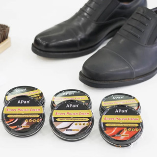 A PAN ขี้ผึ้งขัดรองเท้า สีดำ ขนาด 100มล สูตรใหม่ ผสม ลาโนลิน…