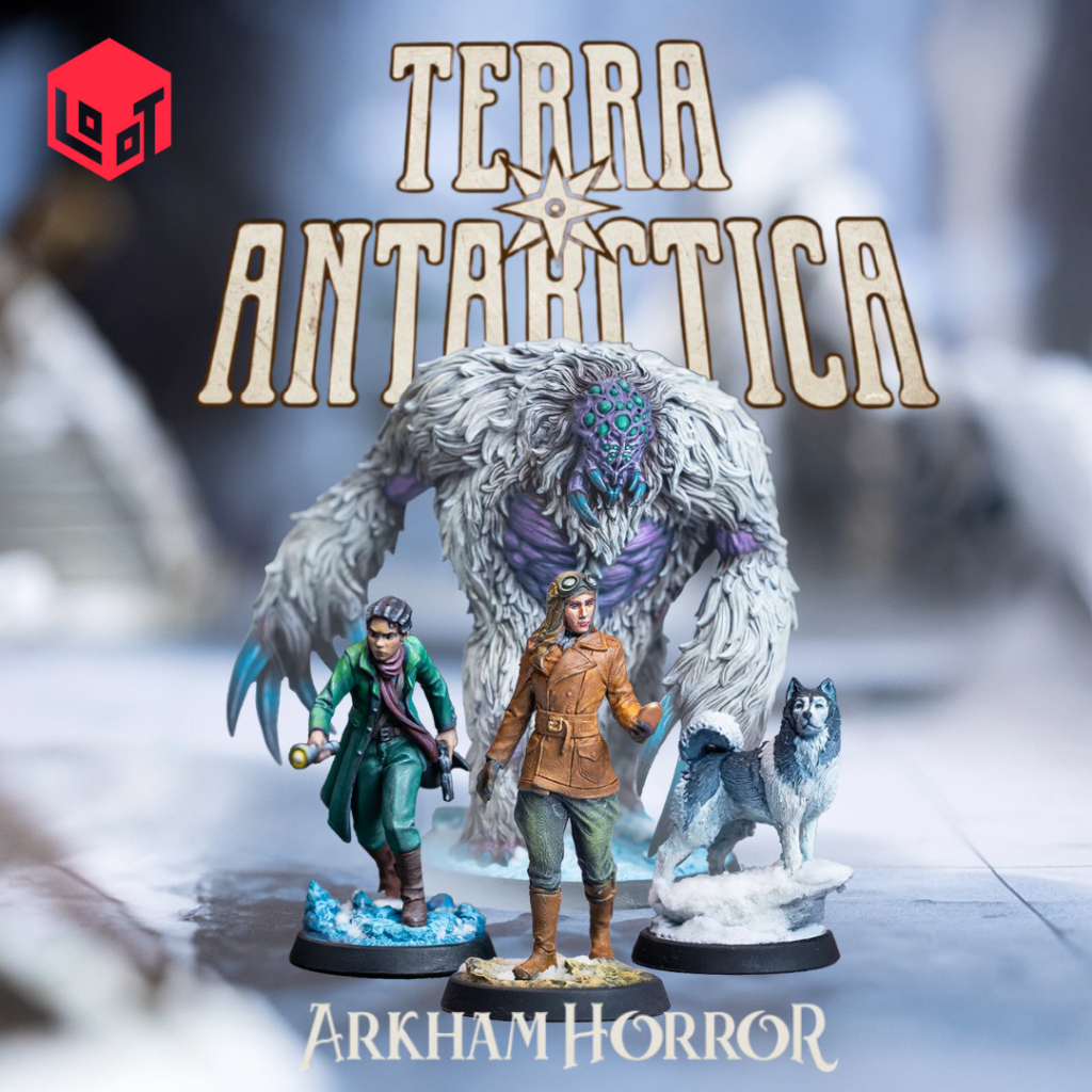 Arkham Horror I Terra Antarctica Iโมเดลบอร์ดเกม (งานเรซิ่นยังไม่ลงสี) ฐาน 1-2 นิ้ว