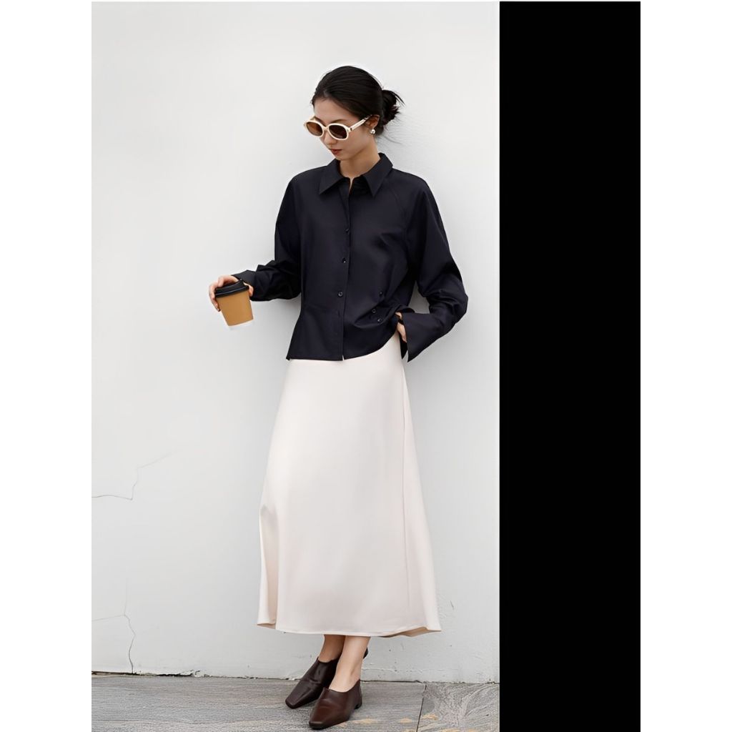 MIKU SHIRT เสื้อเชิ้ตกระดุมคอปกแขนยาวมิกุ