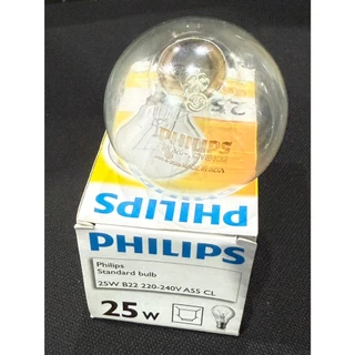 หลอดไฟ หลอดอินแคน หลอดไส้ ยี่ห้อ Philips รุ่น 25W B22 ขั้วเขี้ยว แสงสีส้ม (วอร์มไวท์) หรี่ได้ ฟิลิปส์ แท้ ราคาส่ง 45 บาท