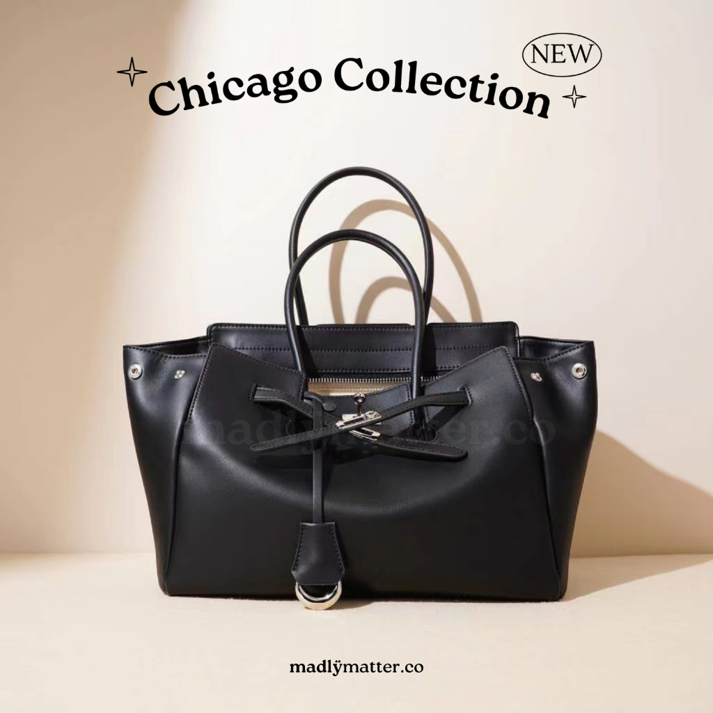 (พร้อมส่ง) New Arrivals กระเป๋าหนังวัวแท้ รุ่นChicago Collection พร้อมส่ง5สี งานสั่งผลิตของทางร้าน @