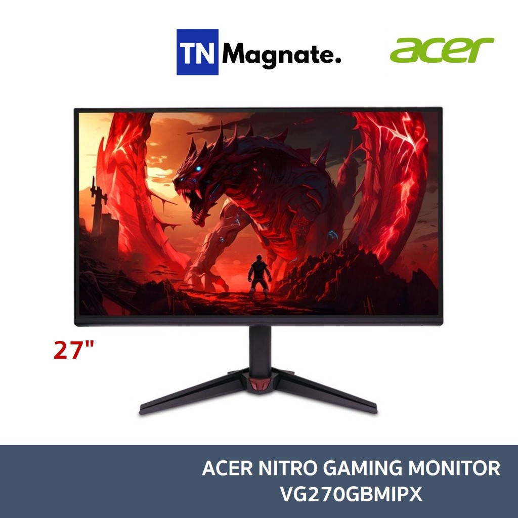 [จอมอนิเตอร์] Acer Monitor 27'' Nitro VG270GBMIPX /IPS, HDMI, DP, SPK/ 120Hz