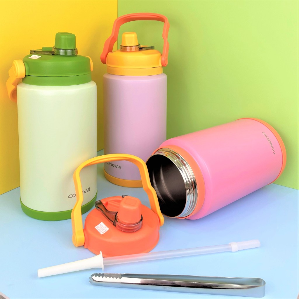 BOTTLESTARS ถังแคนดี้ จุ 4000มล กระติกน้ำสแตนเลส หูหิ้วพกพาสะดวก T01303