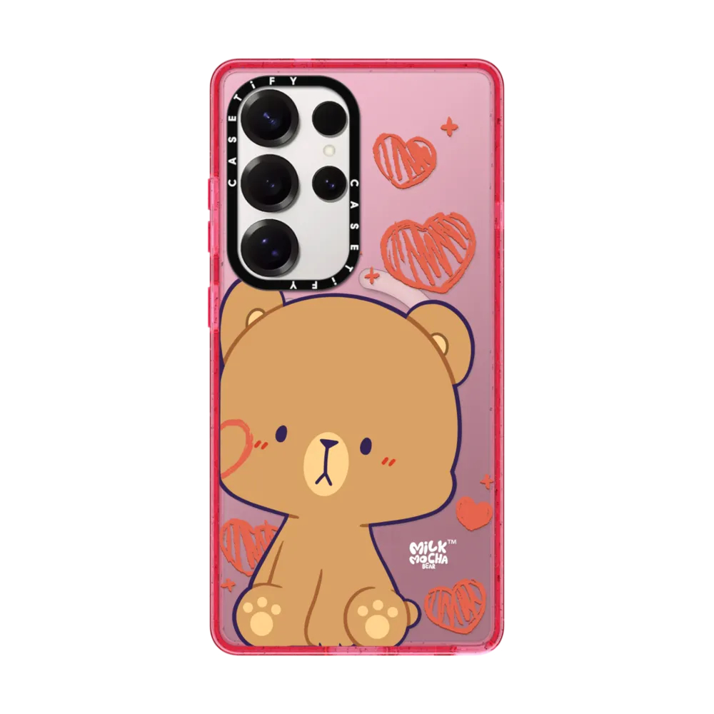CASETiFY | Heart Cheek Mocha [Milk Mocha Bear] #For iPhone Samsung