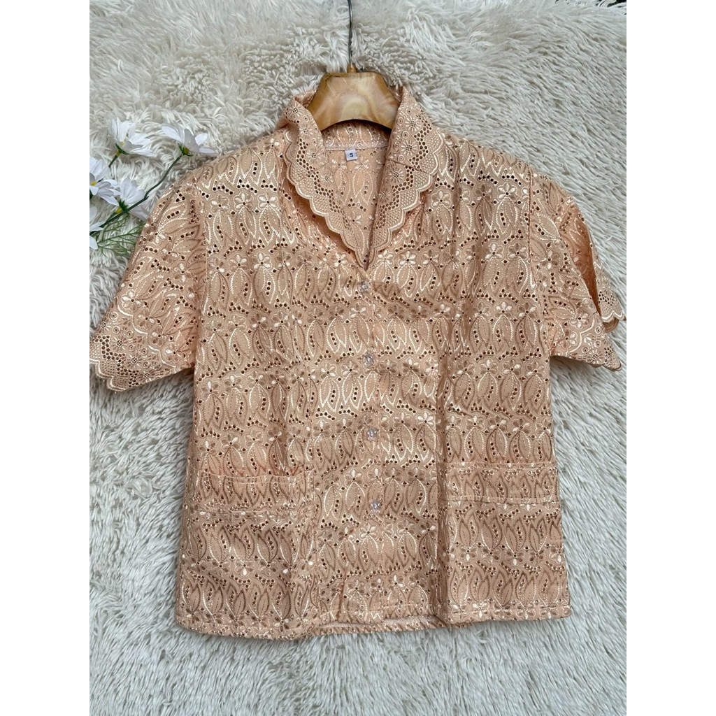 เสื้อลูกไม้ผู้ใหญ่สูงอายุ S M L XL ไซส์ จัมโบ้ LL LLL