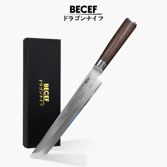 BECEF Sakimaru มีด Yanagiba ยานากิบะ 2 คม แล่ เฉือน ปลา ปลายคาตานะ