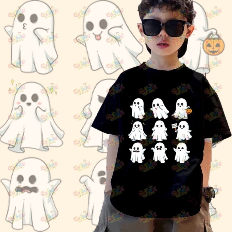 👻พร้อมส่ง🎃ชุดฮาโลวีนเด็ก ชุดเล่นบทบาทฮาโลวีน ผ้าฝ้าย100%THAISHOPไซส์ 90-150CM