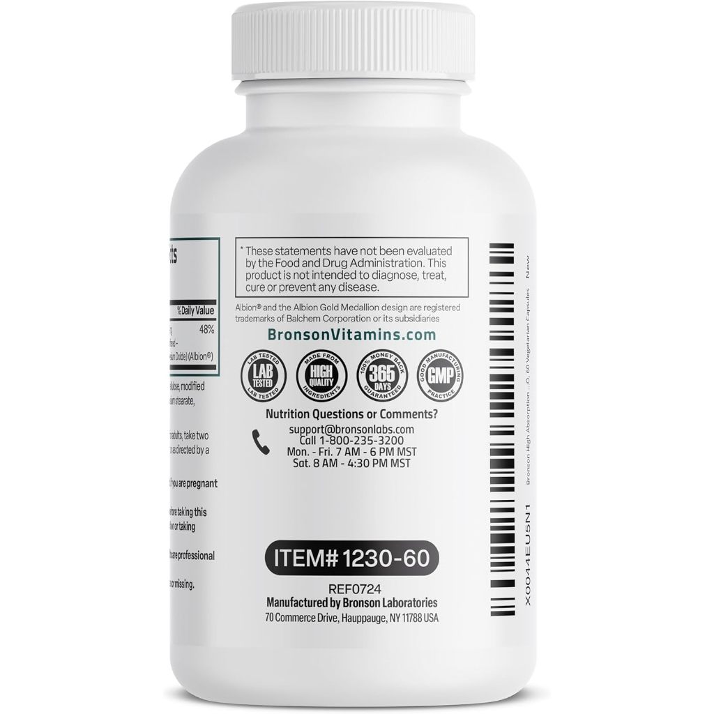 Bronson Magnesium Glycinate(as Magnesium Bisglycinate รูปที่ 3