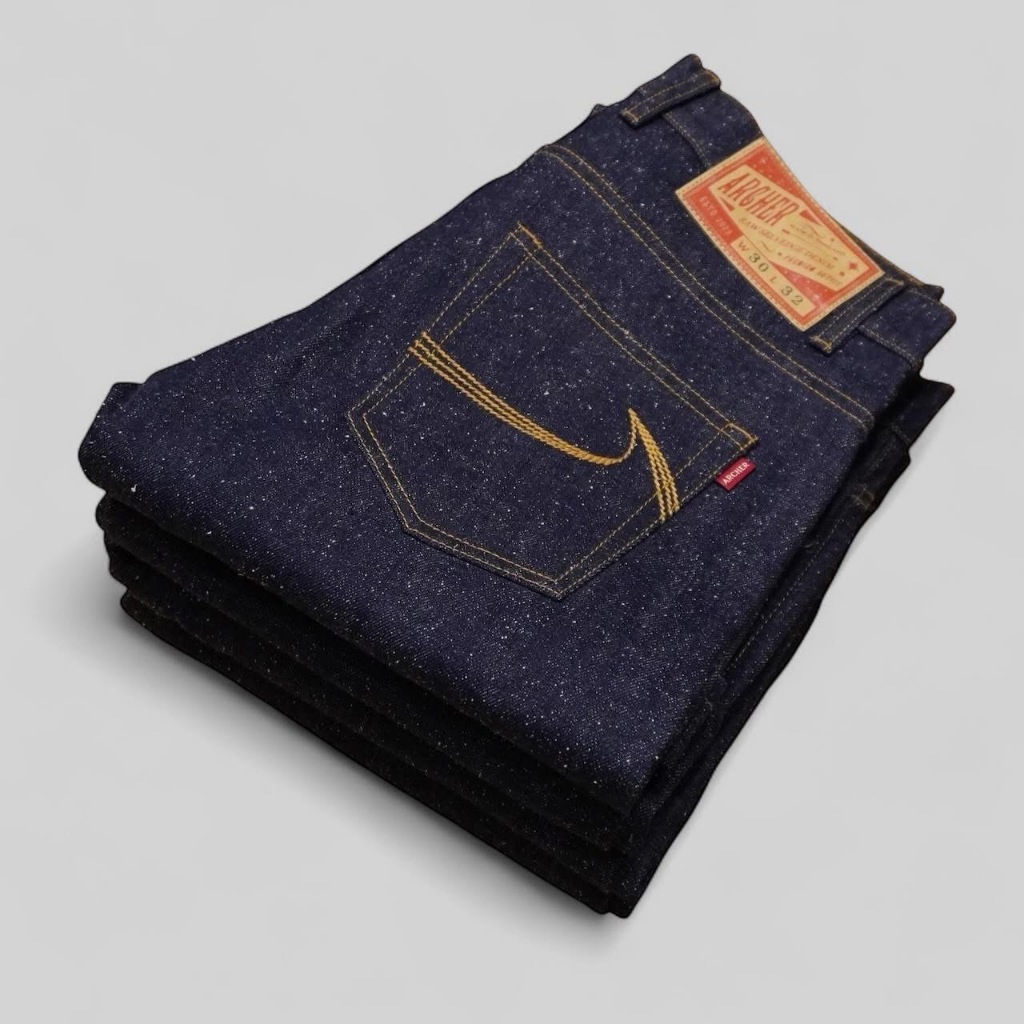 Archer "Prime" 15oz. Nep red selvedge 100% cotton | กางเกงยีนส์ทรงกระบอก