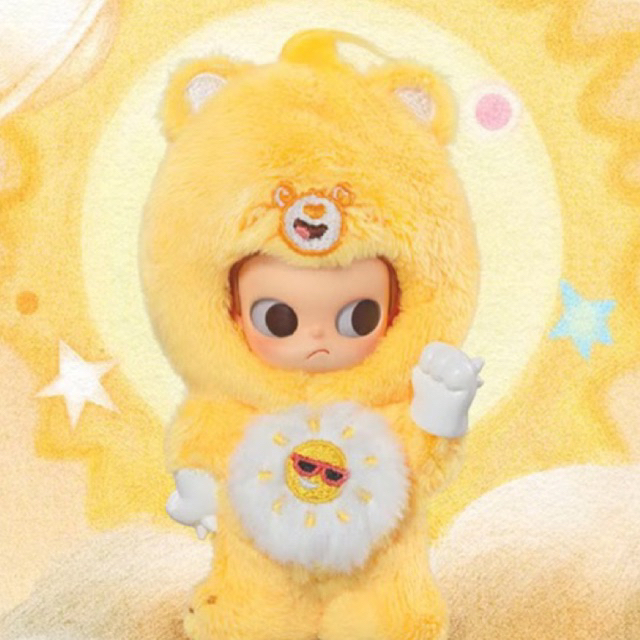 พร้อมส่ง POPMART Zsiga x Care bear แบบ ชก พวงกุญแจ  Funshine Bear