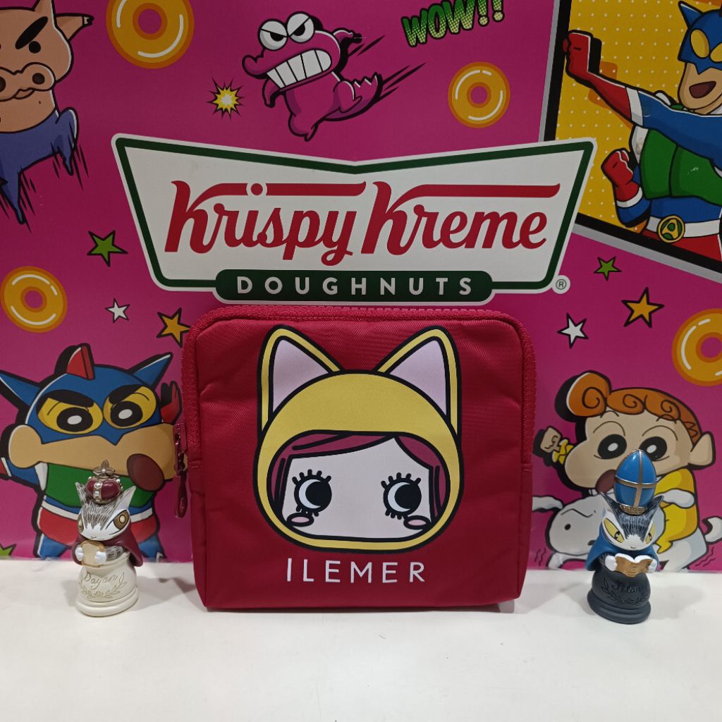 กระเป๋าใส่ของใช้กระจุกกระจิกสีแดงสดใส "ILEMER" แท้จากญี่ปุ่นค่ะ