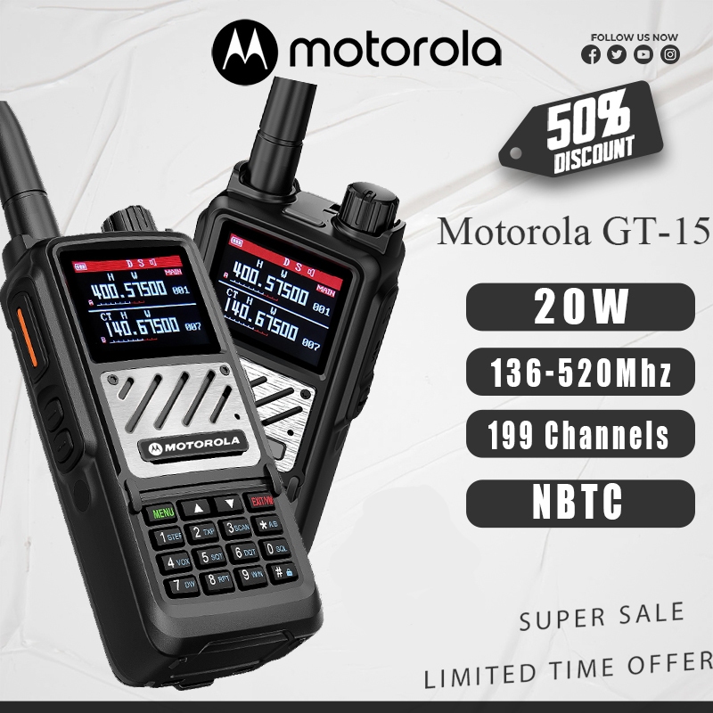 GT-15 IP68ซุปเปอร์แข็งแรงและกันน้ำ 15Wการใช้พลังงาน 9800mAh ระยะทางการโทร1-20km