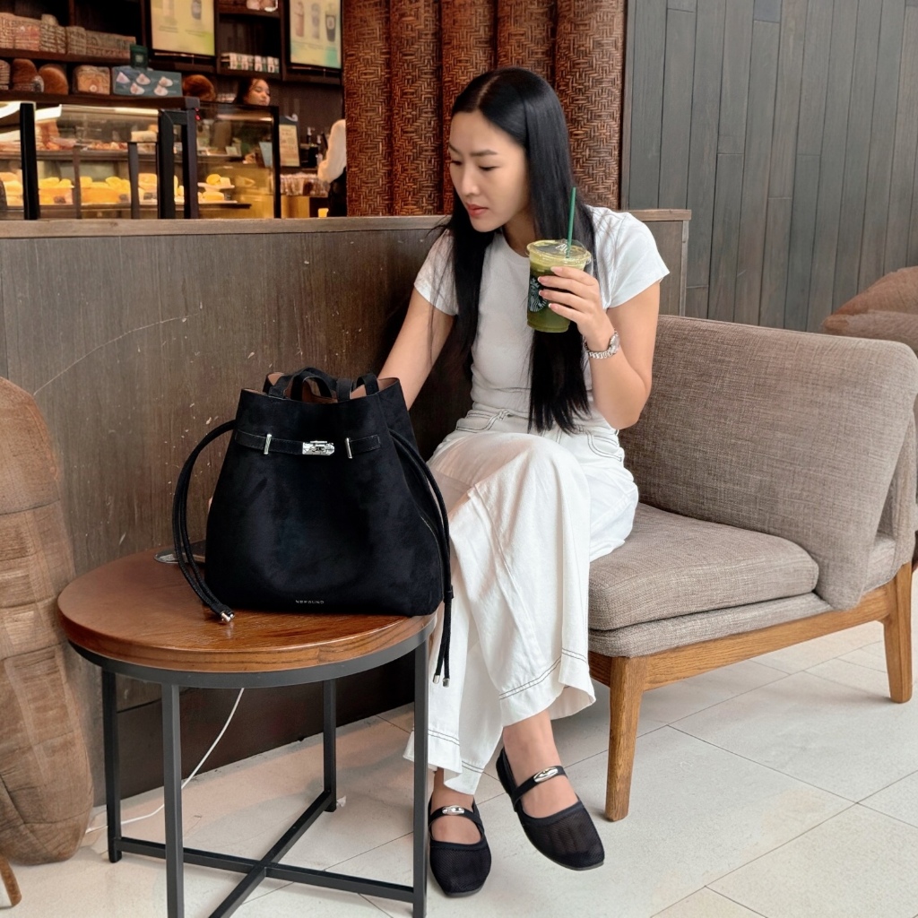 NF25011 NEFOUND กระเป๋าสะพายรุ่น Shelby หนังกลับ Premium ใบใหญ่ - รูปที่ 5