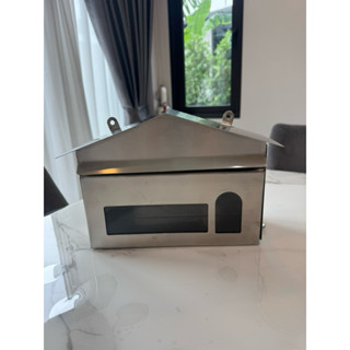 ตู้จดหมายสแตนเลสเกรด304 11x33x21 กว้างxยาวxสูง