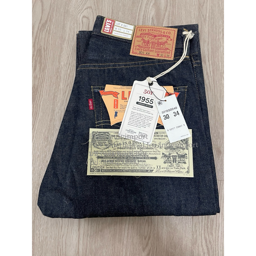 501xx bigE LVC1955  Size30x34made in usa (deadstock)