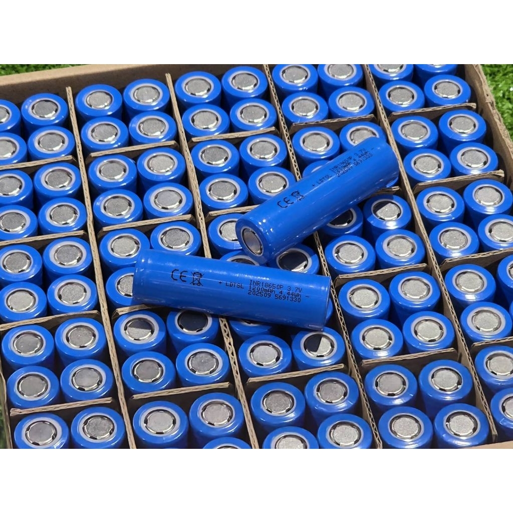 แบต18650 3.7v 1200mah. เกรดA (แอมป์แท้ เต็ม) แบตเตอรี่ ลิเธียม Li lon ถ่านชาร์จ ไออ้อน 1200mah แท้