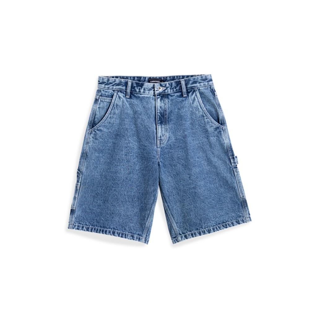 CARNIVAL CNVSS25SP006BJ DENIM CARPENTER SHORTS BLUE JEANS