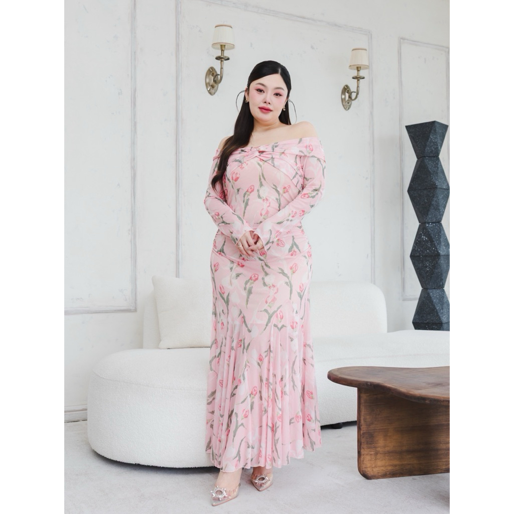 เดรสยาวสไตล์หวานโรแมนติก