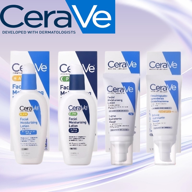 Cerave CERAVE Facial Moisturizing Lotion 52ml AM/PM 89ml/Moisturizing Lotion สําหรับผิวธรรมดา