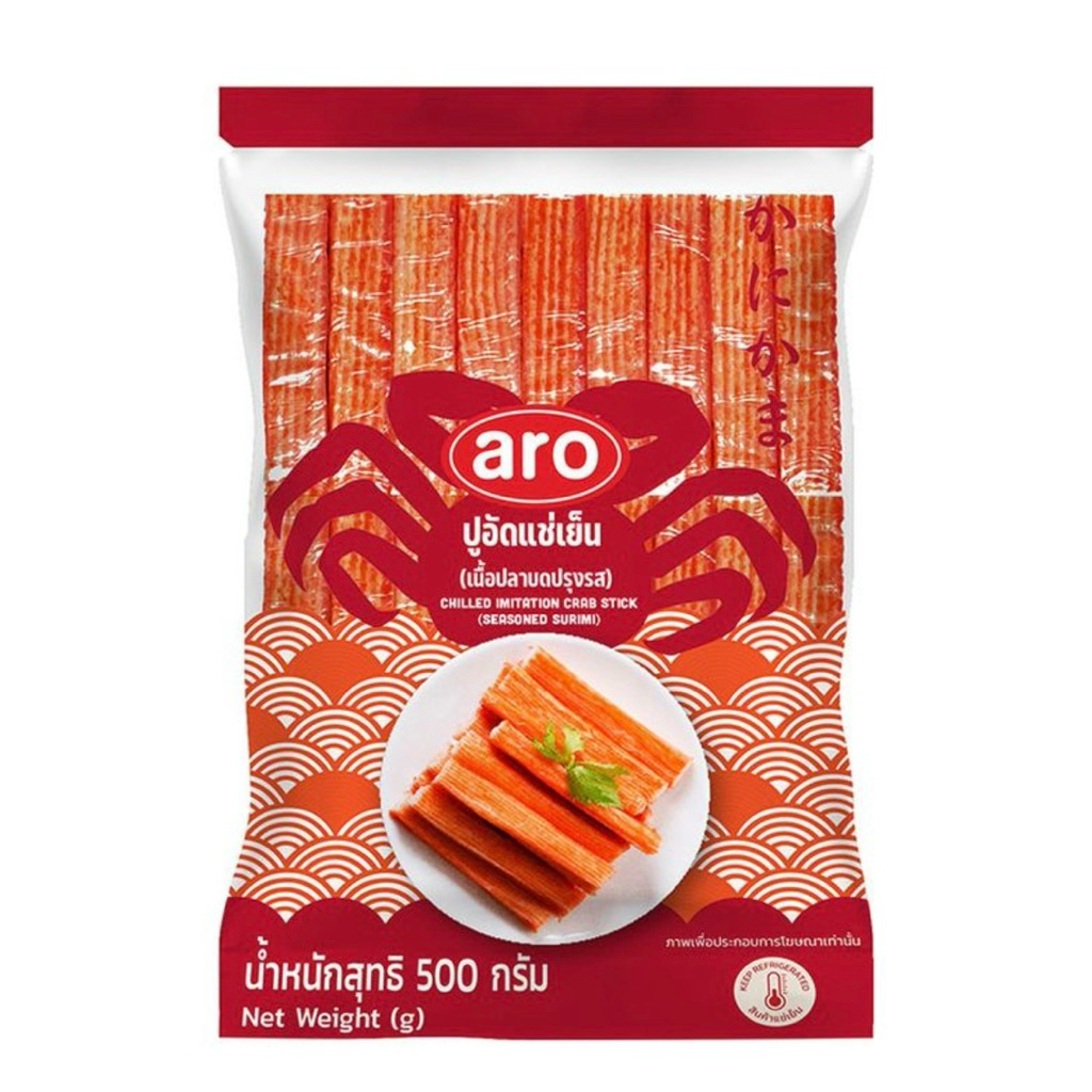 🚗delivery เนื้อปูแช่แข็ง 500 กรัม เอโร่