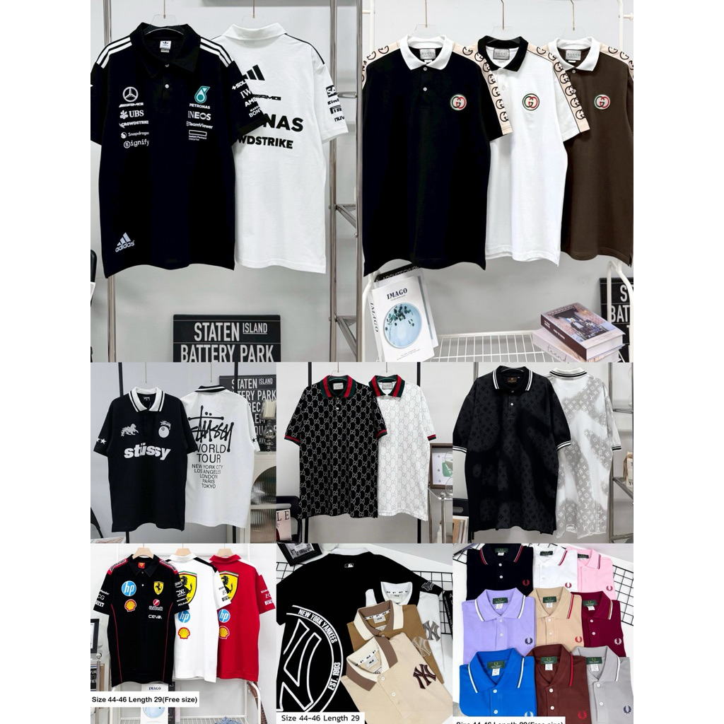 เสื้อยืดแบรนด์คอปกอก44-46