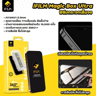 🔥iFilm ฟิล์มกันมอง ใส รอบ 360 + บล็อกติด For iPhone 17ProMax 17Pro 17 Air 16ProMax 16 Plus 15 pro max 14 13 ฟิล์มกันรอย