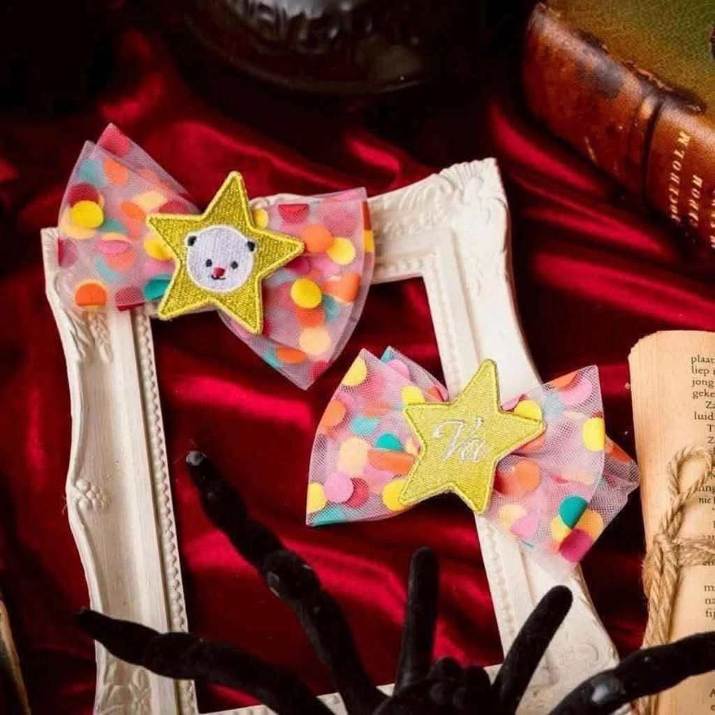 The Land of vava กิ๊บคอลฮาโลวีน ลายจุด 1คู่ New