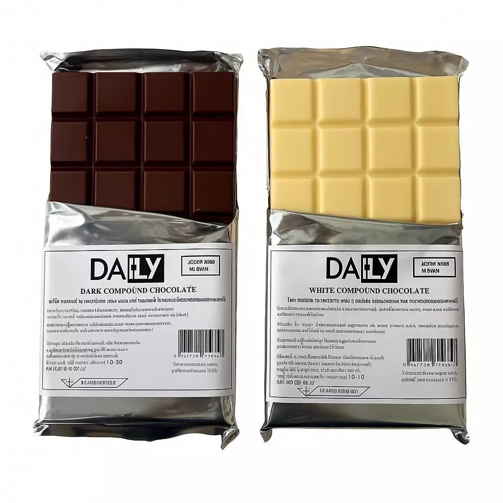 Compound Chocolate 1kg (Dark/White) / ดาร์ก/ไวท์ คอมพาวด์ ช็อคโกแลต 1 กก.