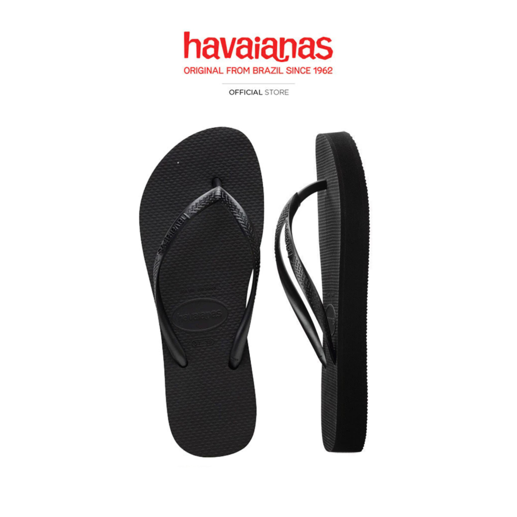HAVAIANAS รองเท้าแตะ Slim Flatform Flip Flops BLACK 41445370090F_C2BKXX