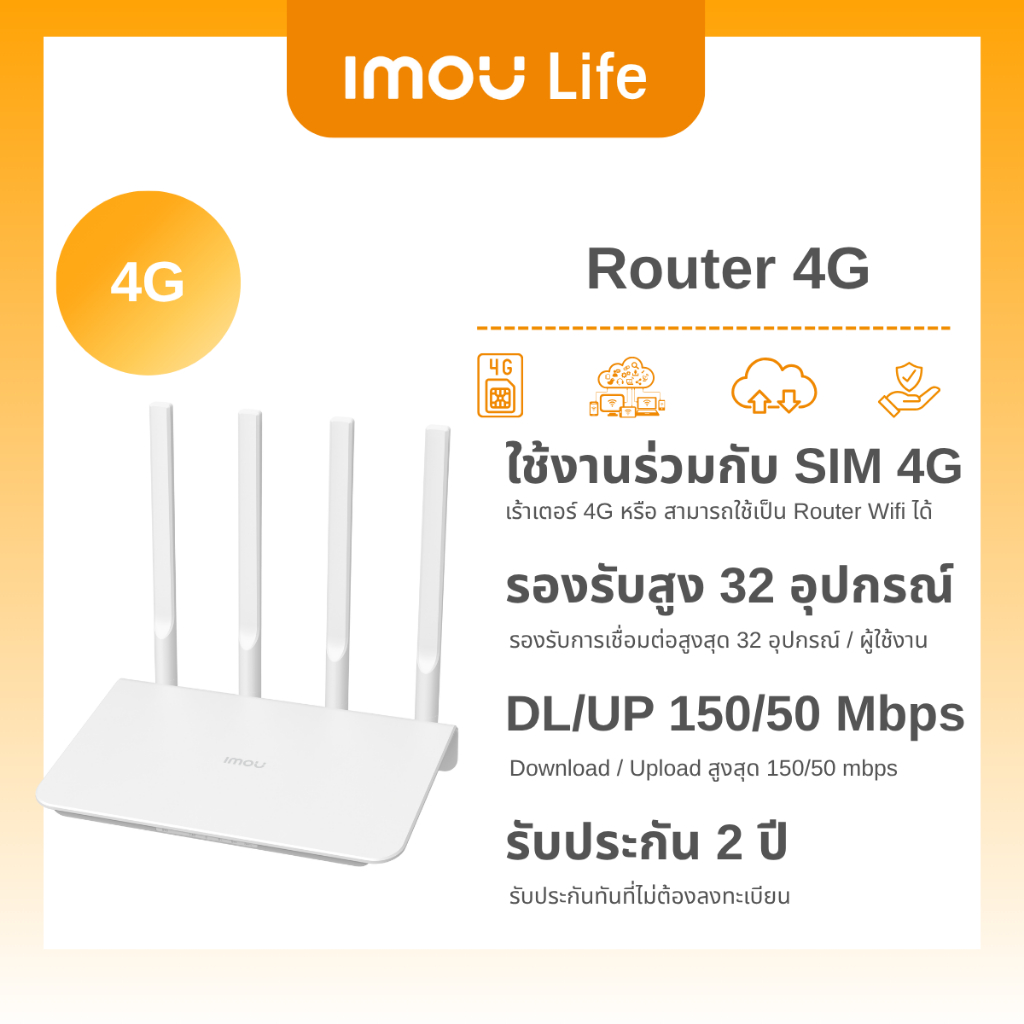 IMOU LIFE Router 4G LTE รุ่น HMR300