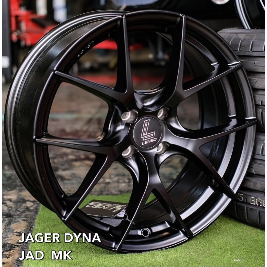 ล้อ Lenso รุ่น Jader Dyna ขอบ 17 กว้าง 7.5 นิ้ว ออฟ+35 4รู100 สี Satin Black (ดำด้าน) ราคาต่อวง