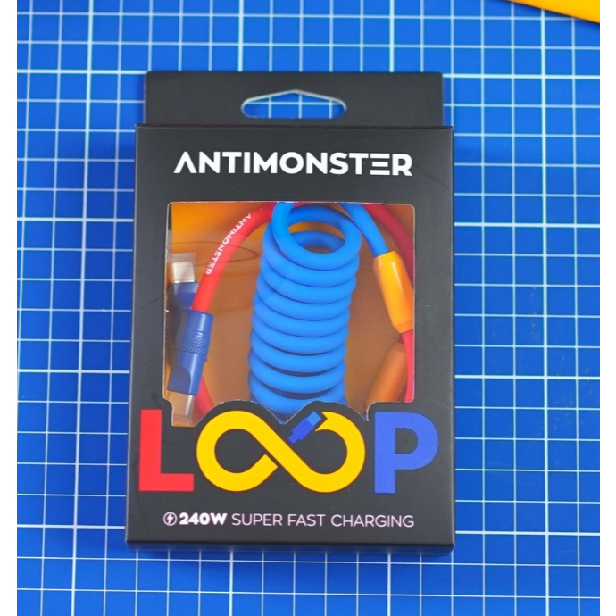 Cacle Usb C to C Loop (LT) Macaron 240W/1.5W ANTIMONSTER