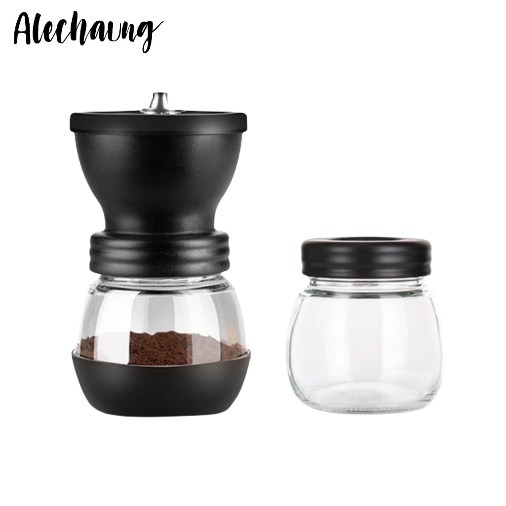 ที่บดกาแฟ เครื่องบดกาแฟ Coffee Bean Grinder ปรับความละเอียดได้ น้ำหนักเบา ใช้งานง่าย Alechaung coffee