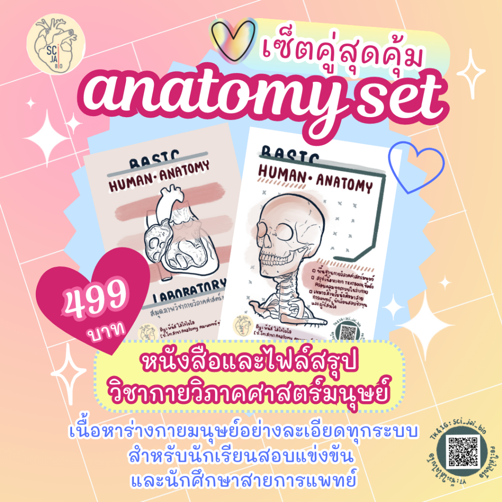 01 [set คู่] สุดคุ้ม! ไฟล์ภาพ anatomy laboratory และหนังสือ basic human anatomy