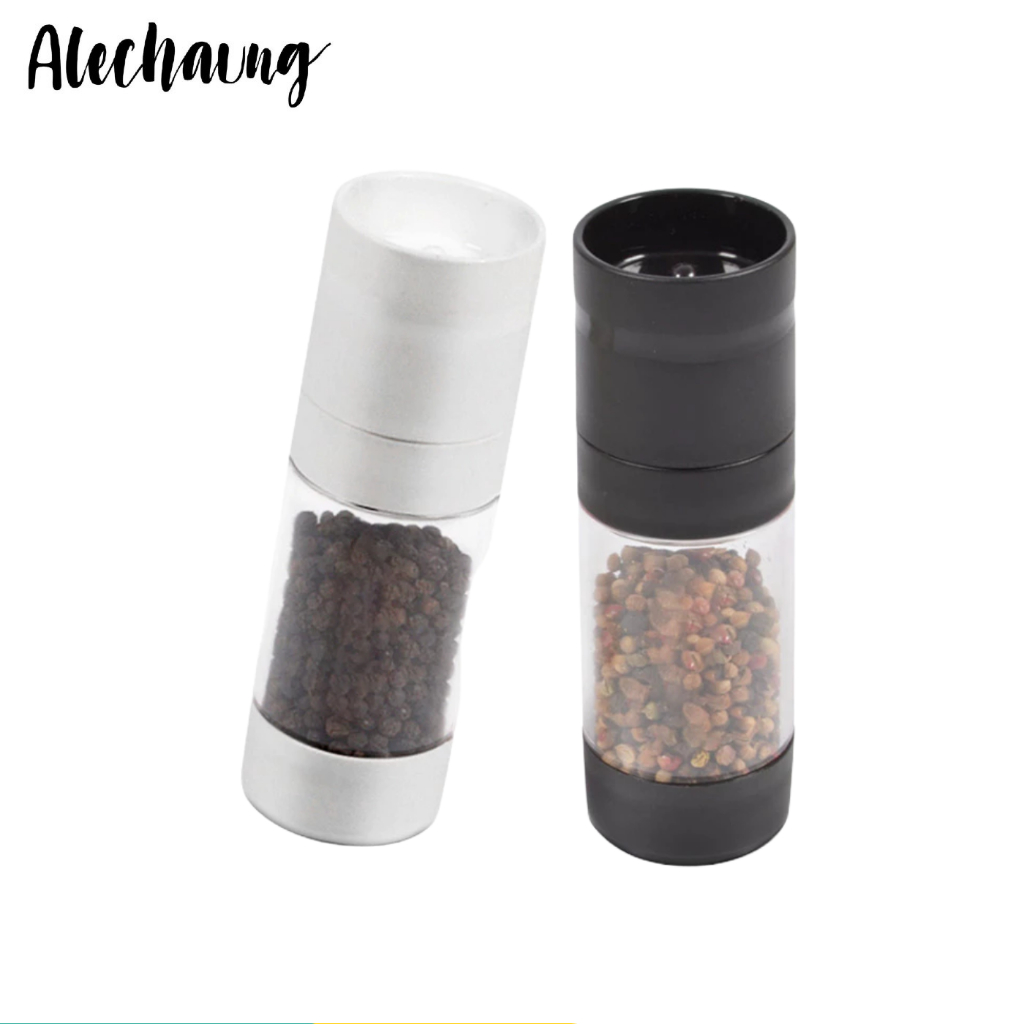 ขวดบดพริกไทย ที่บดเครื่องเทศ Pepper Grinder กระปุกใส่เครื่องปรุง เฟืองบดเป็นเซรามิก ทำให้ไม่เกิดสนิม Alechaung coffee