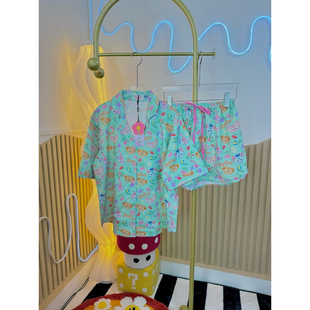 ชุดนอน แขนสั้นกางเกงขาสั้น WELL WEAR