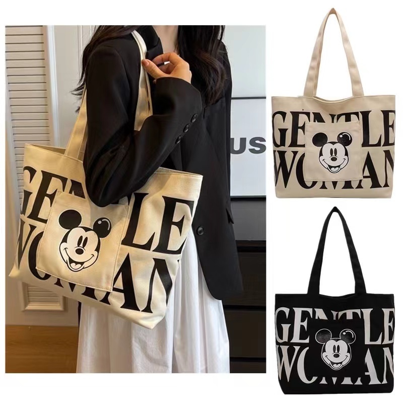 กระเป๋าผ้าใบผู้หญิงมีขนาดใหญ่ขนาดใหญ่แบบสบายๆ เหมาะสำหรับการเดินทางและพกพานักเรียนมหาวิทยาลัย M070