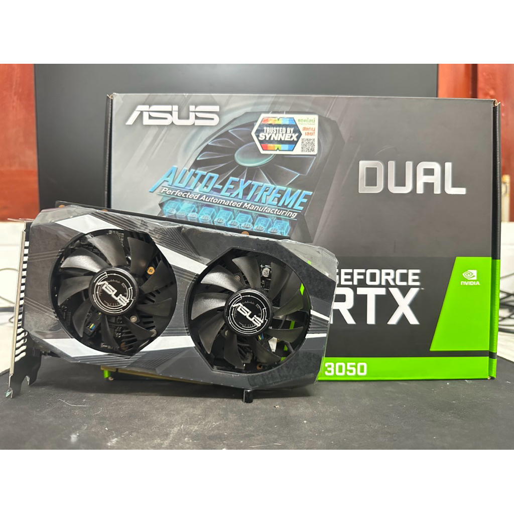 VGA ASUS DUAL RTX3050 OC EDITION 6GB (การ์ดจอมือสอง ไม่ต่อไฟเพิ่ม)