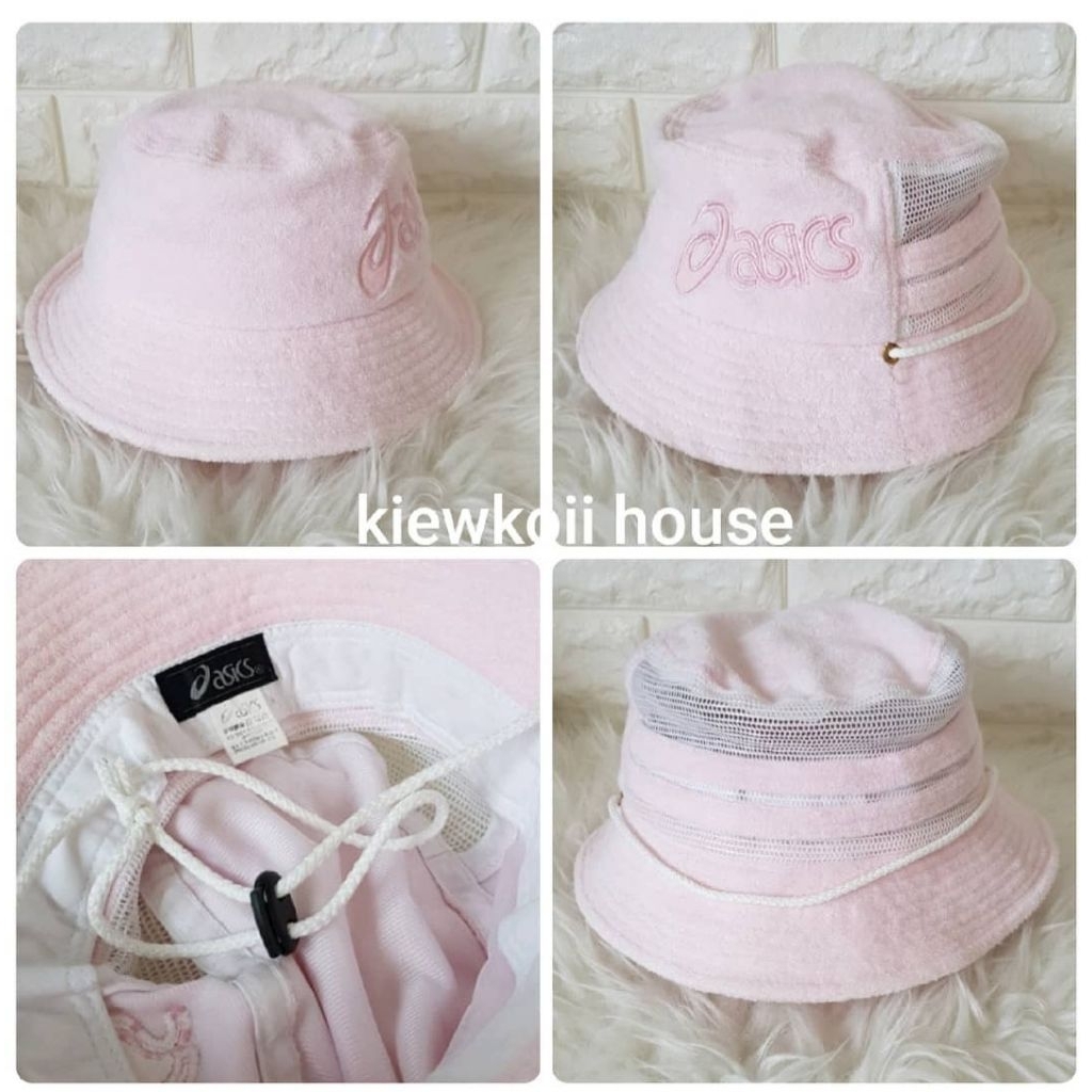 หมวกบักเกต ASICS มือสอง ของแท้ มีสาย