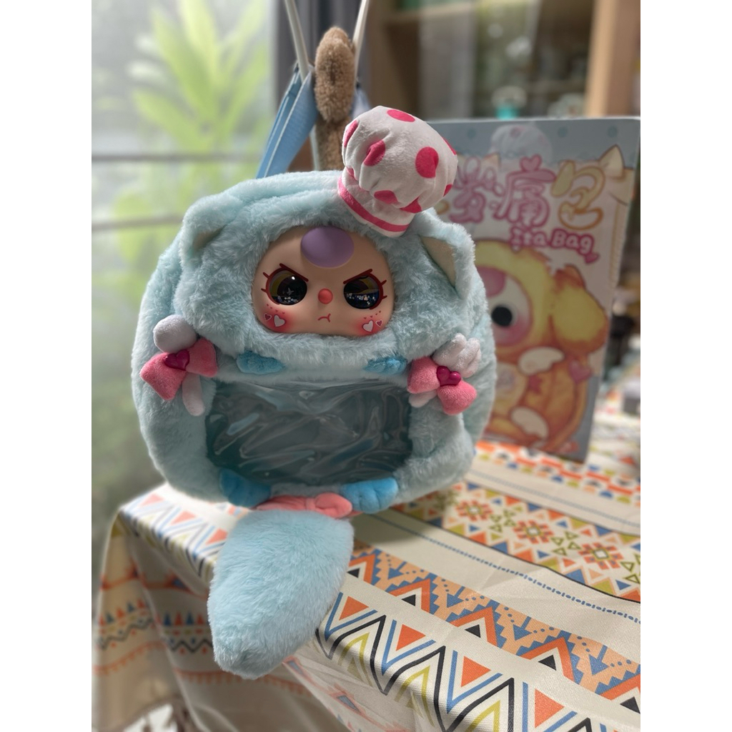 พร้อมส่งในไทย  Baby three Bag 600% 🩵 กระเป๋าคอลใหม่จากค่ายเบบี้ทรีสีฟ้าตาน้ำ