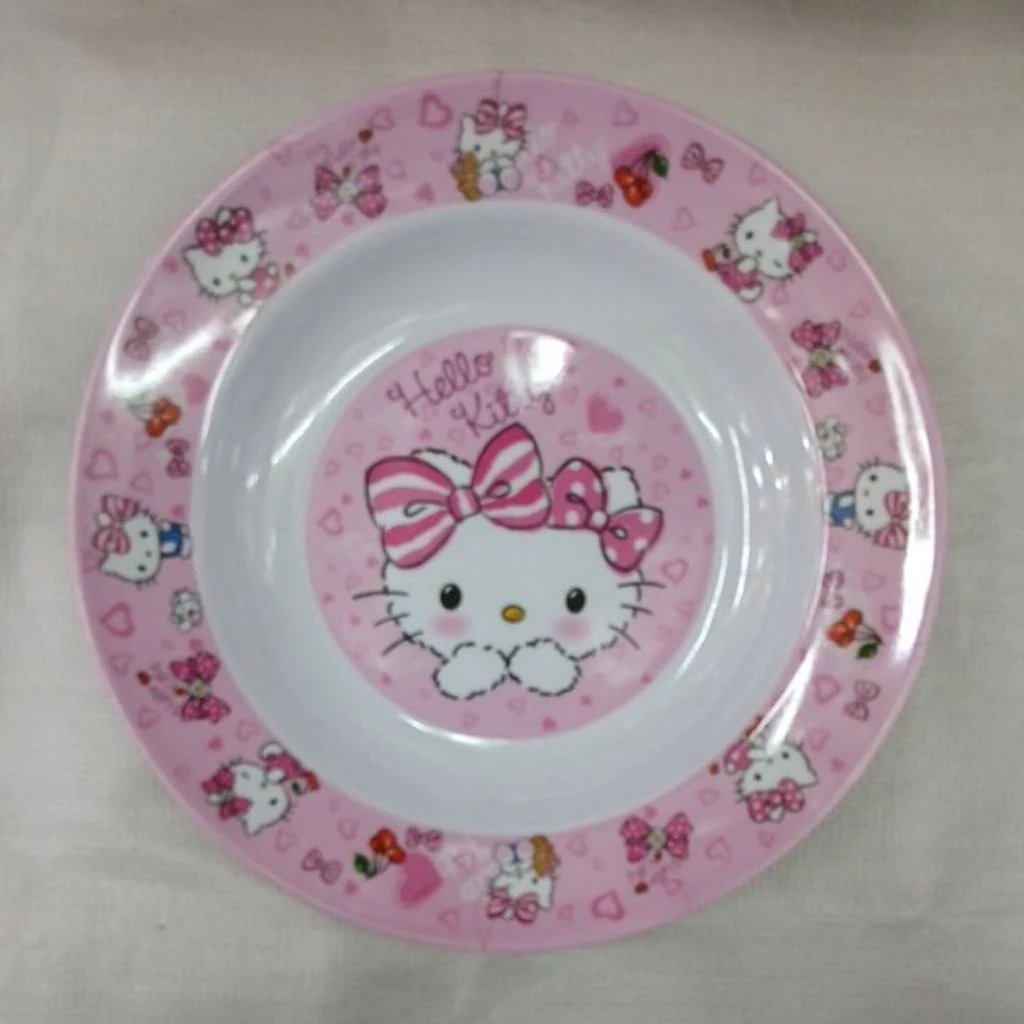 จานเมลามีน kitty 9 นิ้ว