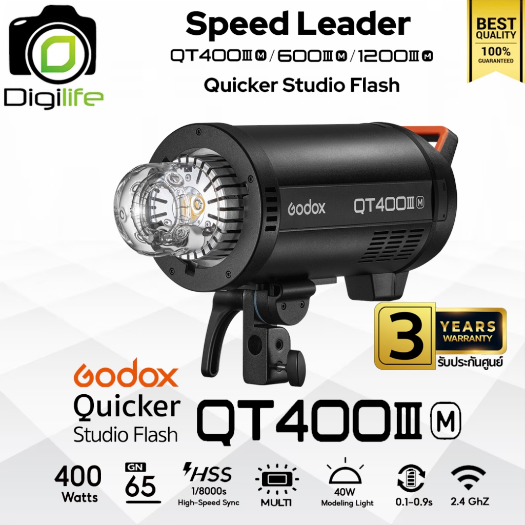 Godox Flash QT400III M - Manual Flash 400W HSS, Bowen Mount - รับประกันศูนย์ Godox Thailand 3ปี / Di