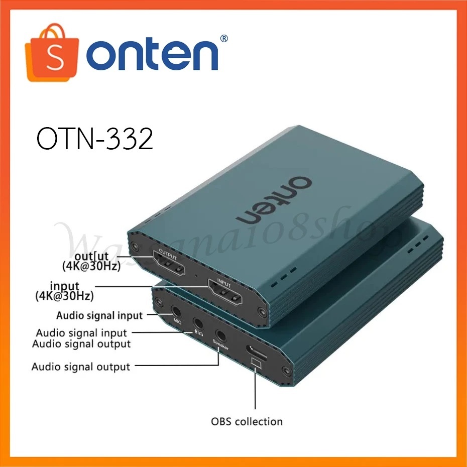 ONTEN OTN-332 Audio Video 4K Capture Card HDMI to USB3.0