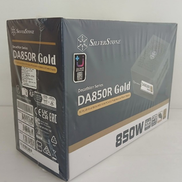 POWER SUPPLY SILVERSTONE DA850R GOLD - 850W 80 PLUS GOLD BLACK ATX มือ1