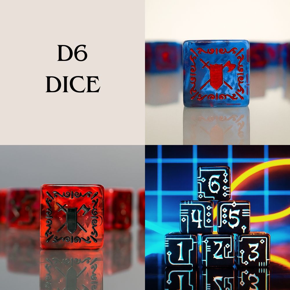ลูกเต๋า D6 DICE 1ลูก(1die) | ลูกเต๋า Dice For DnD D&D MTG RPG TRPG เกมกระดาน บอร์ดเกม Game ไพ่ทาโรต์