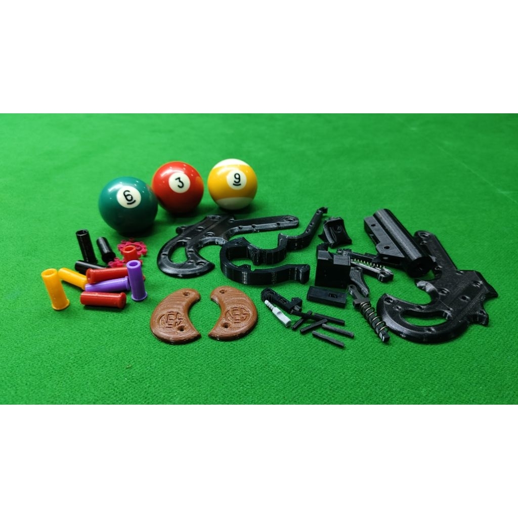 โมเดล3Dของเล่นตัวต่อพลาสติกDerringer38 รูปทรงโบราณเพื่อการสะสมและโชว์
