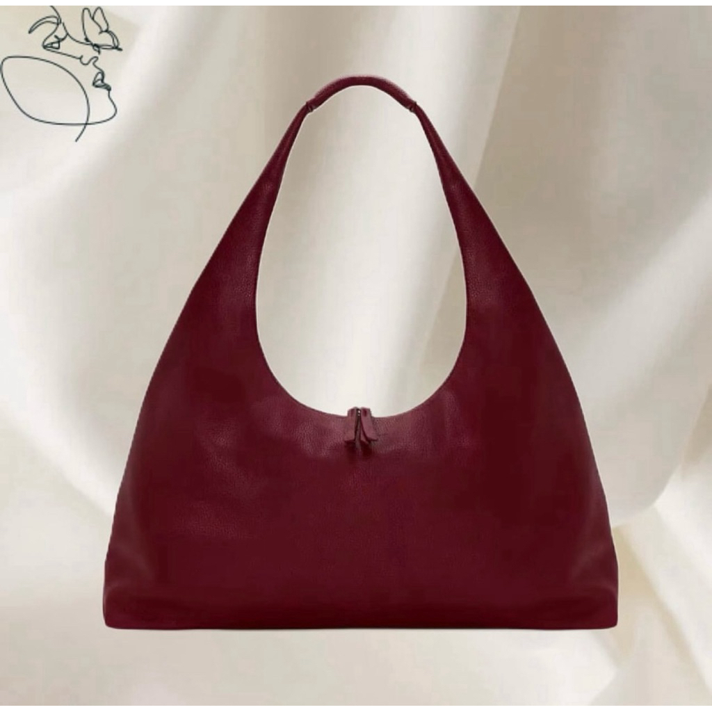 ส่งต่อ กระเป๋า The July Mansion - Mega Jersey Bag in Burgundy Red