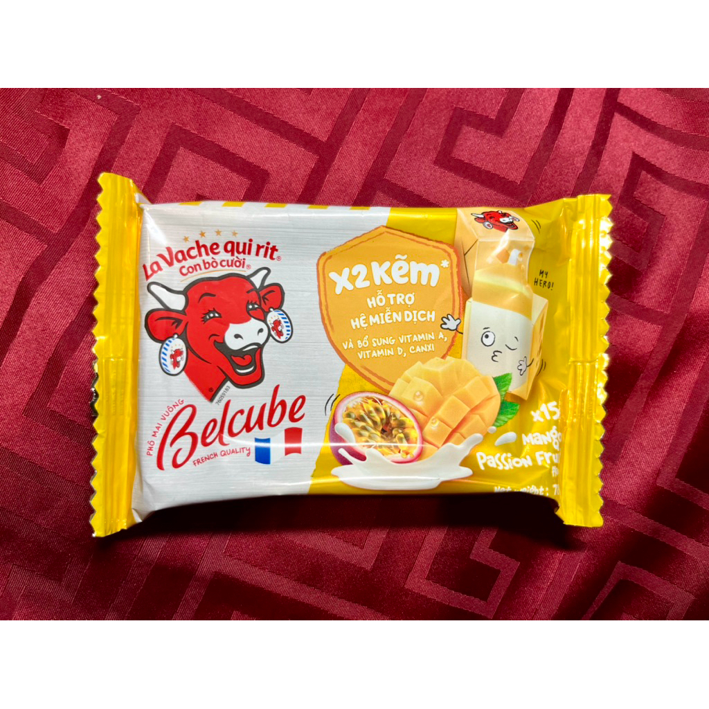 Laoughing cow ชีสวัวแดงรสใหม่ รสมะม่วงและเสาวรส 15 ชิ้น